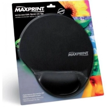 Mouse Pad Apoio Gel Preto Maxprint 604484