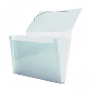 Pasta Sanfonada A4 C/12 Divisorias Cristal Dello 1 Unid