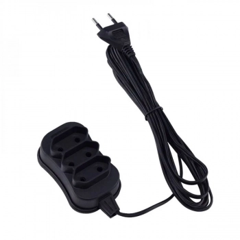 Extens�o 10m Force Line 3 Tomadas Tripolares Cabo Bivolt 0180200316