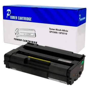 Toner Compat�vel Ricoh Sp3500/ Sp3510 Preto Premium Aaa