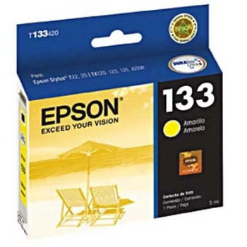 Cartucho Epson 133 Amarelo T133420 50%off