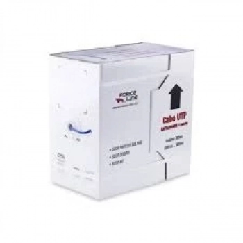 Cabo de Rede Utp Cat5e 4 Pares Cx C/ 305m Azul Forceline