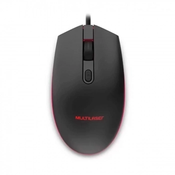 Mouse Gamer Multilaser 2400dpi Preto Mo298