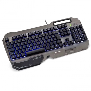 Teclado Multilaser Warrior Ragnar Gamer Base Metal Tc222