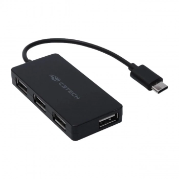 Hub Usb 4 Portas Flex�vel C3tech 2.0 Hu-c200bk