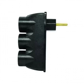 Multiplicador de Tomada Preto 2p3t 10a Techna