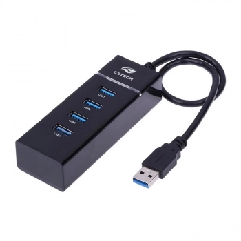 Hub Usb 4 Portas C3tech Hu-300bk