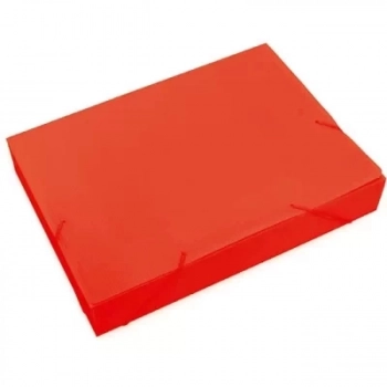 Pasta Aba e Elastico Go Office Oficio 55mm Vermelha