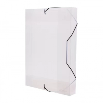 Pasta Aba e Elastico Go Office Oficio 40mm 335mmx245mm Cristal