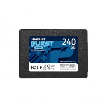 Ssd Patriot Burst Elite 240gb Sata3 2,5 7mm Leitura 450mb/S Gravacao 320mb/S - Pbe240gs25ssdr