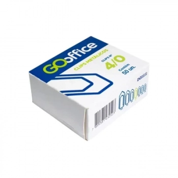 Clips 4/0 Go Office Galvanizado Fio 1,20mm Trad. Cx 50un