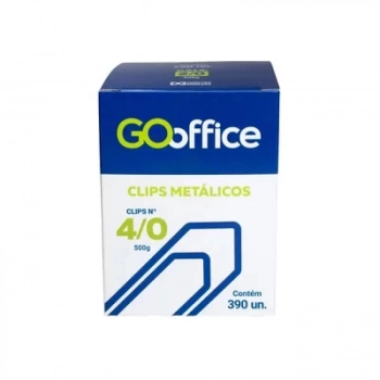 Clips 4/0 Go Office Galvanizado Fio 1,20mm Trad. Cx 390un