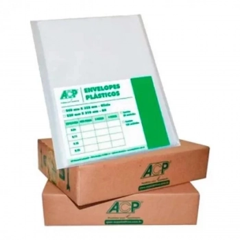 Envelope Plastico 0,12 4 Furos 240 X 325 C/ 500