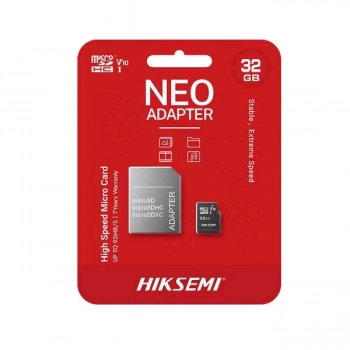 Cartao de Memoria 32gb Sd Hiksemi Class 10uhsi Micro+adaptador Hstfc132gadapter