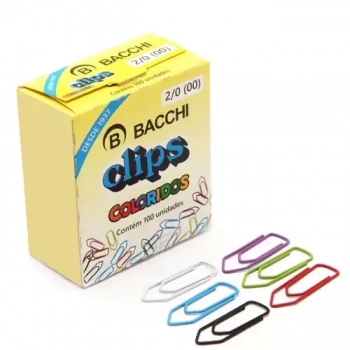 Clips 2/0 Bacchi Colorido C/100un
