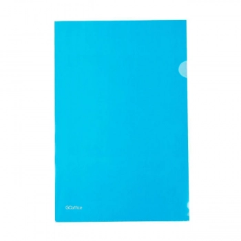 Pasta L Go Office A4 Azul Pacote 10 Unidades