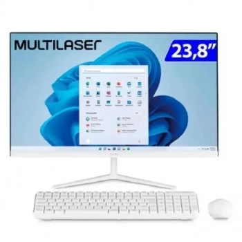 Computador Ultra All In One 23,8p Cel-n4020 4gb 120ssd W11 Ub830 Branco Bivolt