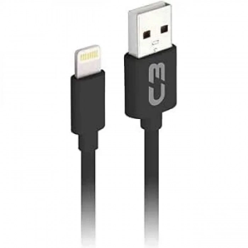 Cabo Usb-lightning 2m 2a Cb-l20bk C3tech Preto