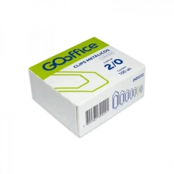 Clips 2/0 Go Office Galvanizado Fio 0,90mm Leve Cx 100un