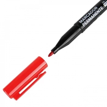 Caneta para Retroprojetor 2mm Go Office Vermelha