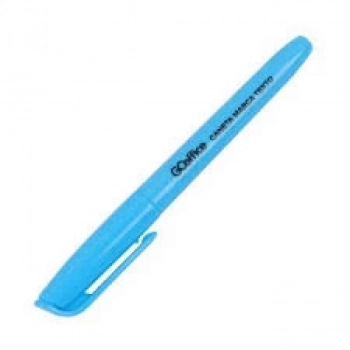 Caneta Marca Texto Go Office Azul