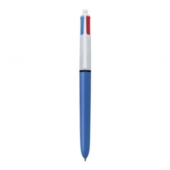 Caneta Esferografica Bic 4 Cores Corpo Azul
