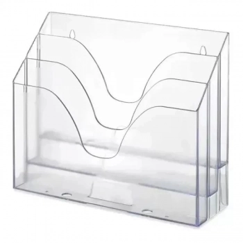 Organizador Triplo Office Cristal Selado