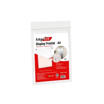 Display A4 Frontal Maxcril Sem Fundo Cristal