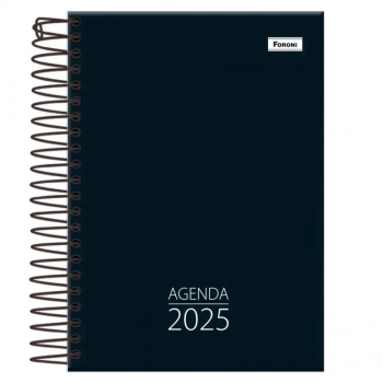 Agenda Executiva 2025 Cliff Preta com Espiral Foroni