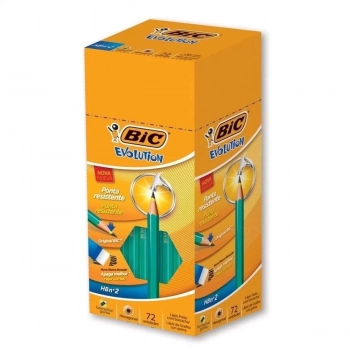 L�pis Preto Hb N� 2 Bic Evolution Cx com 72 Unidades