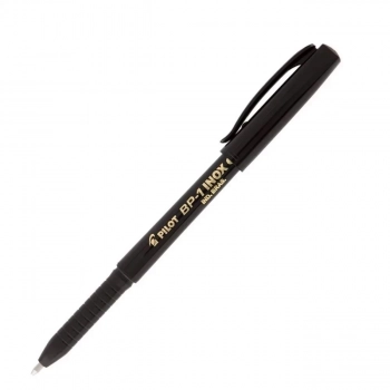 Caneta Esferografica Pilot 1.0mm M�dia Bp 1 Inox Preta 12 Unidades
