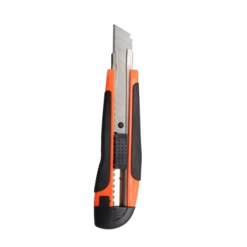 Estilete 18mm Largo Emborrachado Blister Leoarte