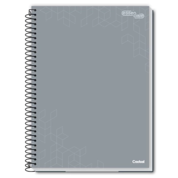 Caderno Universitario 160fls 10m Espiral C/D Credeal 200x275mm Cores Sortidas