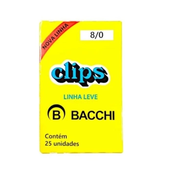 Clips 8/0 Galvanizado Linha Leve Cx 25 Un