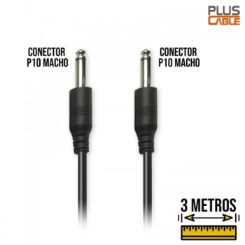 Cabo P10 X P10 Mono 3m P1030 Pluscable