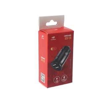 Carregador Veicular C/2 Usb Ucv-20bk C3tech
