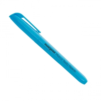 Caneta Marca Texto Needs Azul Maxprint Ponta Poliester Unidade