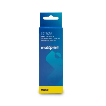 Refil de Tinta Compativel Hp Gt52y Maxprint Amarelo