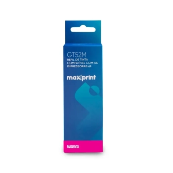 Refil de Tinta Compativel Hp Gt52m Maxprint Magenta