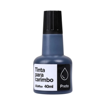 Tinta para Carimbo Go Office Preta 40ml