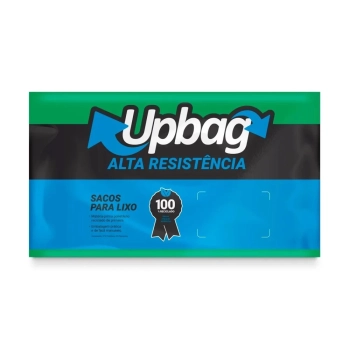 Saco para Lixo Basic Up Bag Verde 15l 50un