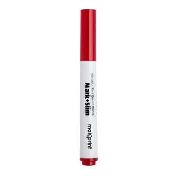 Marcador Quadro Branco Vermelho Mark Slim Maxprint Ponta Poliester Unidade