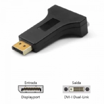 Adaptador Dp M/Dvi F Adp-dpdvi10bk Plusc